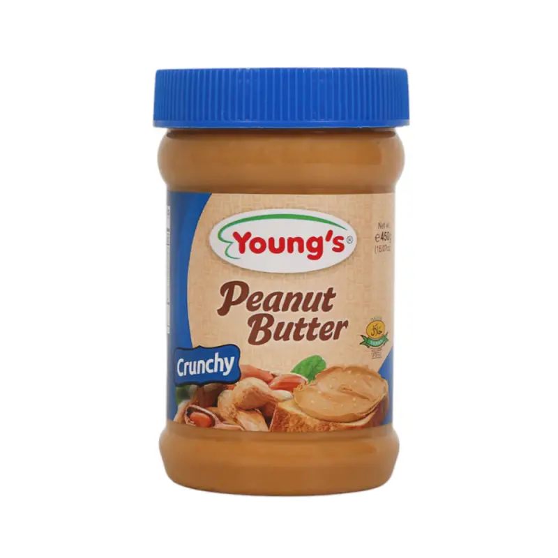 YOUNGS PEANUT BUTTER CRUNCHY 450GM