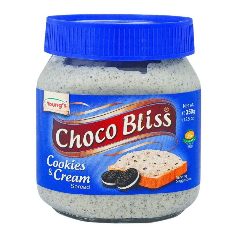 YOUNGS CHOCO BLISS COOKIES & CREAM SPREAD 350G