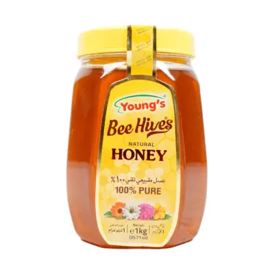 YOUNGS BEE HIVES NATURAL HONEY PET 1KG