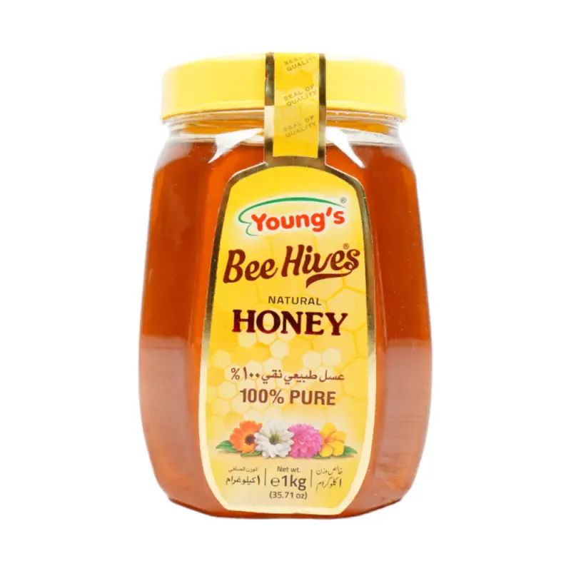 YOUNGS BEE HIVES NATURAL HONEY PET 1KG