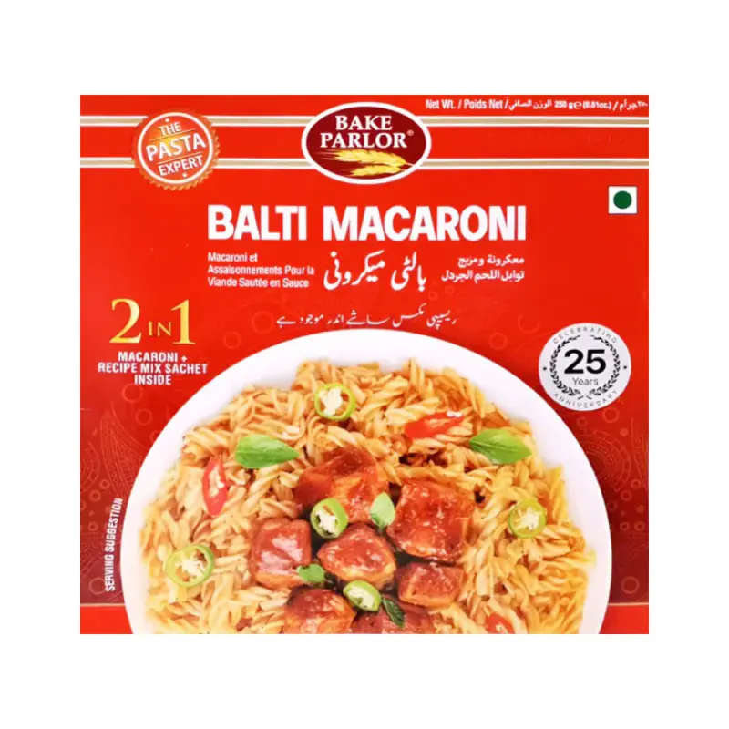 BAKE PARLOR BALTI MACARONI 250GM