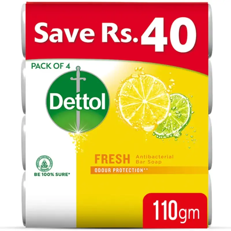 DETTOL SOAP FRESH PACK 4 110GM