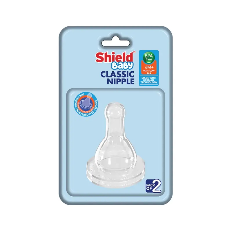 SHIELD BABY CLASSIC NIPPLE 6M+ SMF