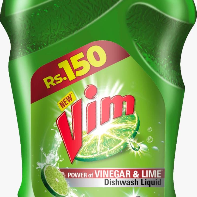 VIM DISH WASH GEL 250ML VINEAR & LIME