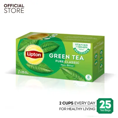 LIPTON YELLOW LABEL GREEN TEA PURE CLASSIC (25)