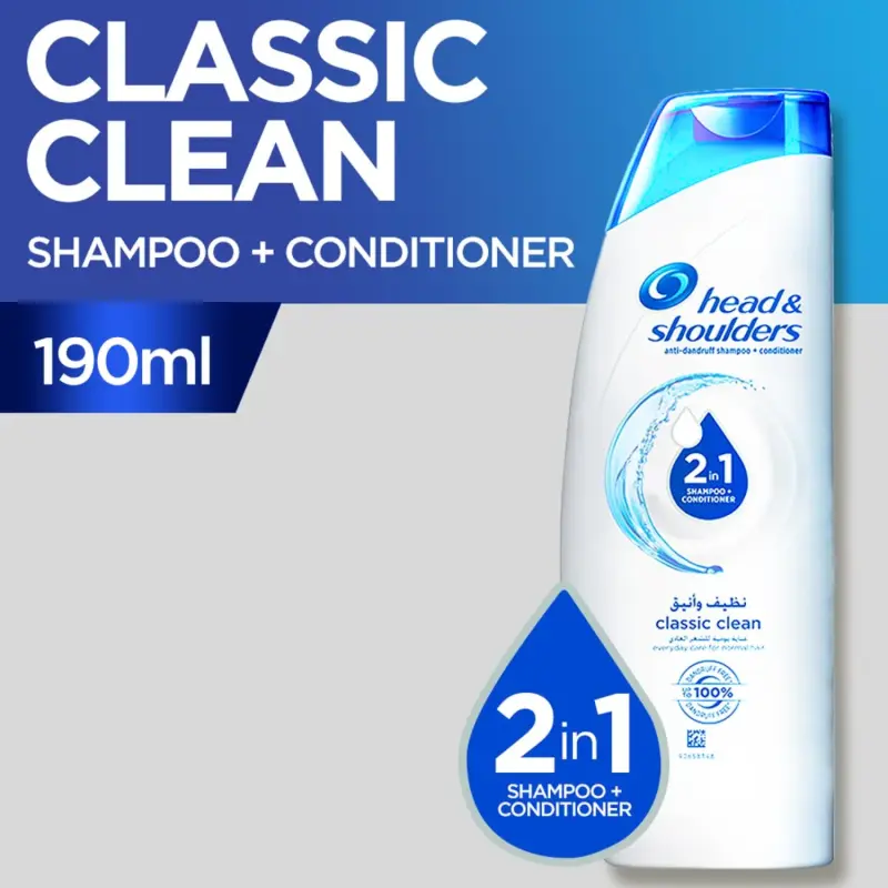 HEAD& SHOULDER2IN1 CLASSIC SHAMPO 190ML