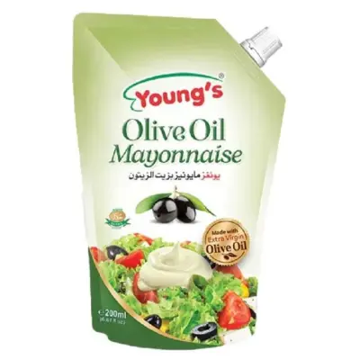 YOUNGS OLIVE OIL MAYONNAISE 200GM