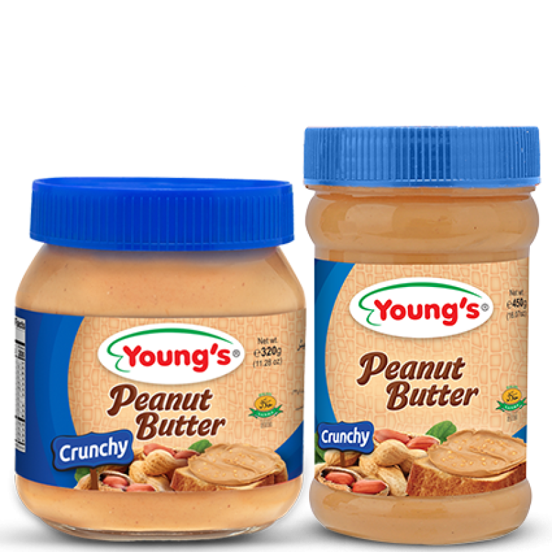 YOUNGS PEANUT BUTTER CRUNCHY 340GRAM