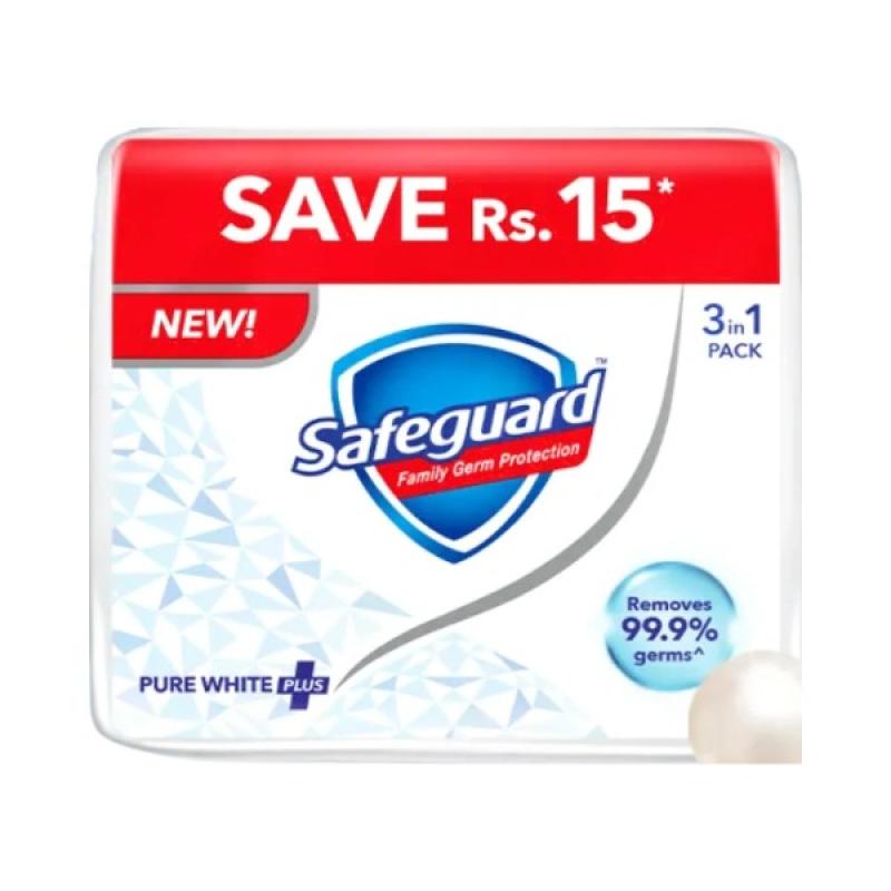 SAFEGUARD SOAP WHITE 125GM 3IN1